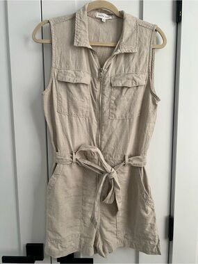 Bella Dahl Sleeveless Linen Romper